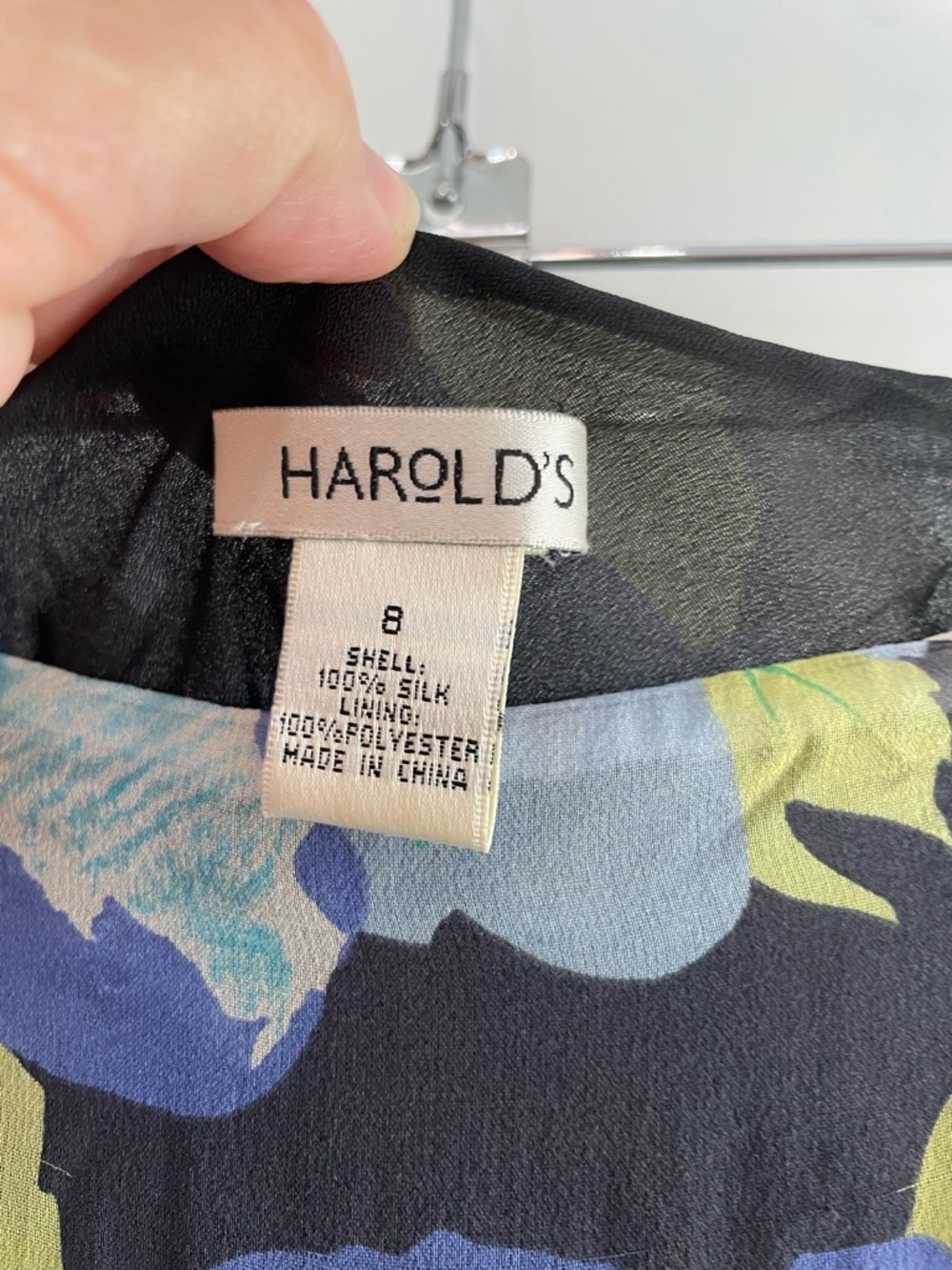 Harold’s Silk Ruffled Floral Skirt Size 8 - Picture 6 of 9